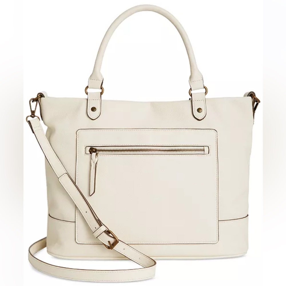 Style & Co. Cream Vegan Leather Tote NWOT | You will look so put-together